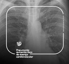 Pneumonia aumenta risco de doença cardiovascular